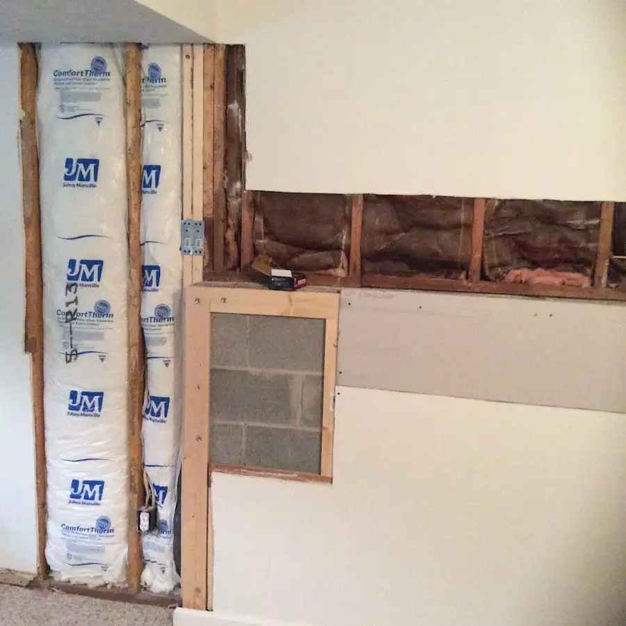 Wall insulation replacement during Contents Cleaning & Restoration in Prescott Valley